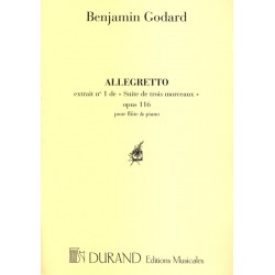 Partition Flûte - Benjamin Godard : Allegretto - Le kiosque à musique Avignon