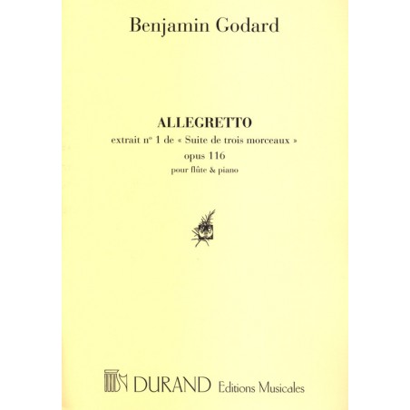 Benjamin Godard Allegretto partition flûte