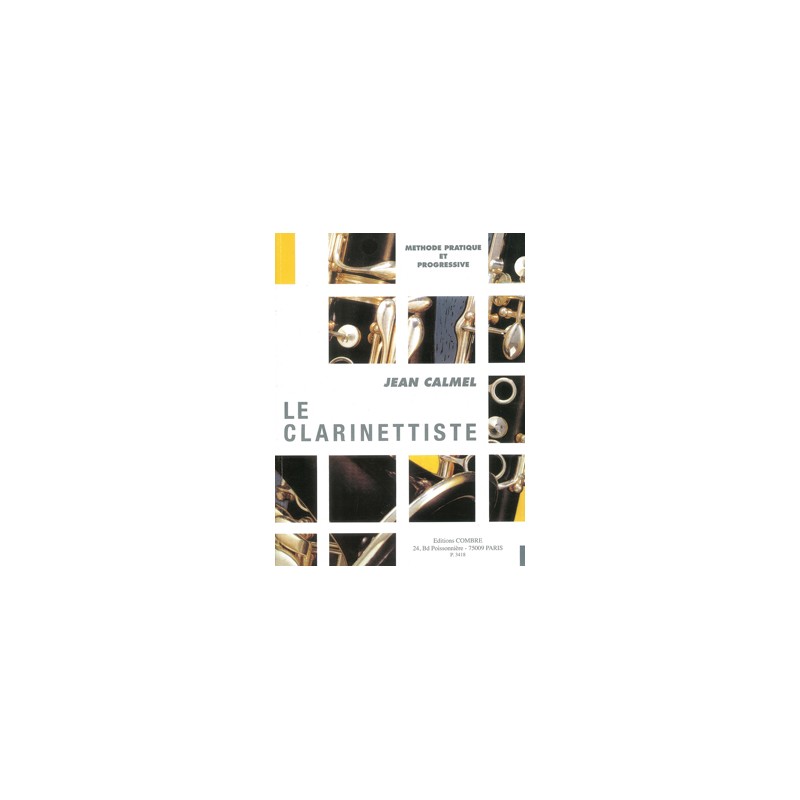 Partition Jean Calmel : Le Clarinettiste - Le kiosque à musique Avignon