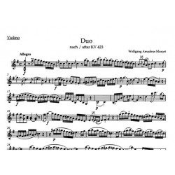 mozart duos violon et violoncelle partition