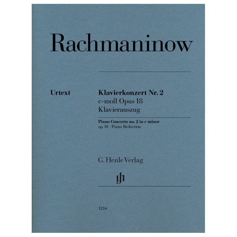 Partition Rachmaninoff Concerto piano n°2 Urtext Henle HN1214 Kiosque musique Avignon