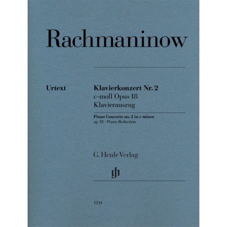 Partition Rachmaninoff Concerto piano n°2 Urtext Henle HN1214 Kiosque musique Avignon