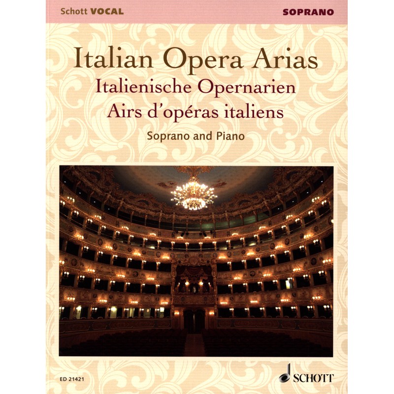 Italian Operas Arias pour soprano - Schott - Kiosque musique Avignon