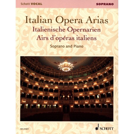 Italian Operas Arias partition soprano