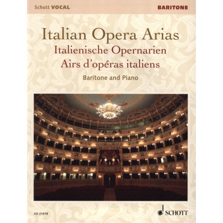 Italian opera arias Baryton Ed21418 Kiosque musique Avignon