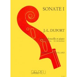 Partition Sonate n°1 violoncelle de Duport - Kiosque musique Avignon