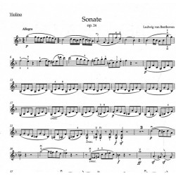 Partition violon Beethoven Sonate Le Printemps BA10937 Kiosque musique Avignon