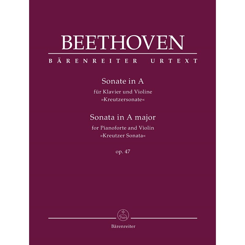 Partition violon Beethoven Kreutzer Sonate - Kiosque musique Avignon