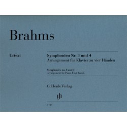 brahms symphonies partition piano 4 mains