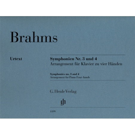 brahms symphonies partition piano 4 mains