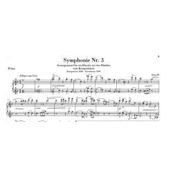 brahms symphonies partition piano 4 mains