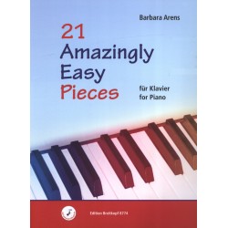 Partition Piano - 21 Amazingly Easy Pieces - Barbara ARENS - Breitkopf & Härtel - Kiosque Musique Avignon