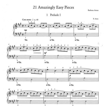 Partition Piano - 21 Amazingly Easy Pieces - Barbara ARENS - Breitkopf & Härtel - Kiosque Musique Avignon