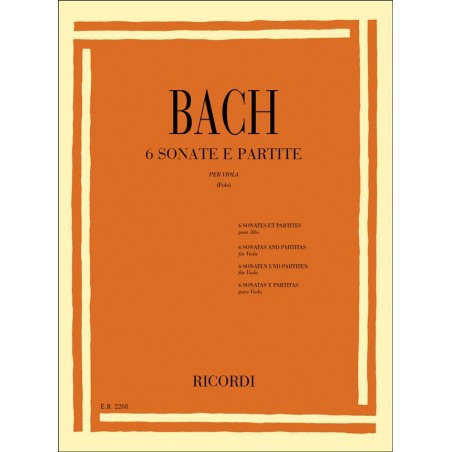 bach polo 6 sonates et partitas partition alto