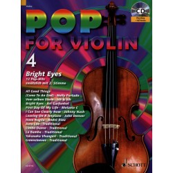Partition POP FOR Violin - Volume 4 - Editeur SCHOTT - Kiosque Musique Avignon