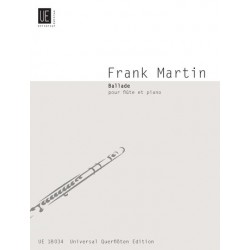 Partition Frank Martin Ballade pour flûte - Kiosque musique Avignon