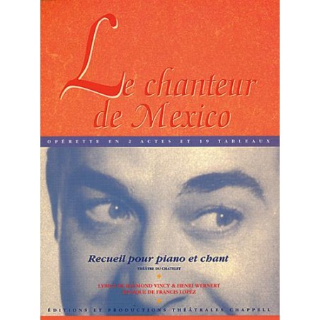 Francis Lopez Le Chanteur de Mexico partition