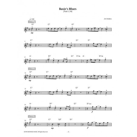 Jim Snidero - Easy jazz conception - Partition saxo alto ou baryton