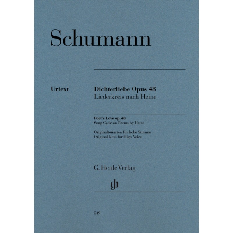 Partition Schumann Les Amours du Poète - Kiosque musique Avignon