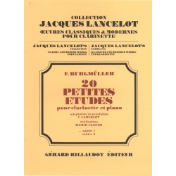 partition clarinette 20 petites etudes burgmuller