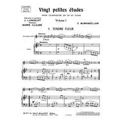partition clarinette 20 petites etudes burgmuller
