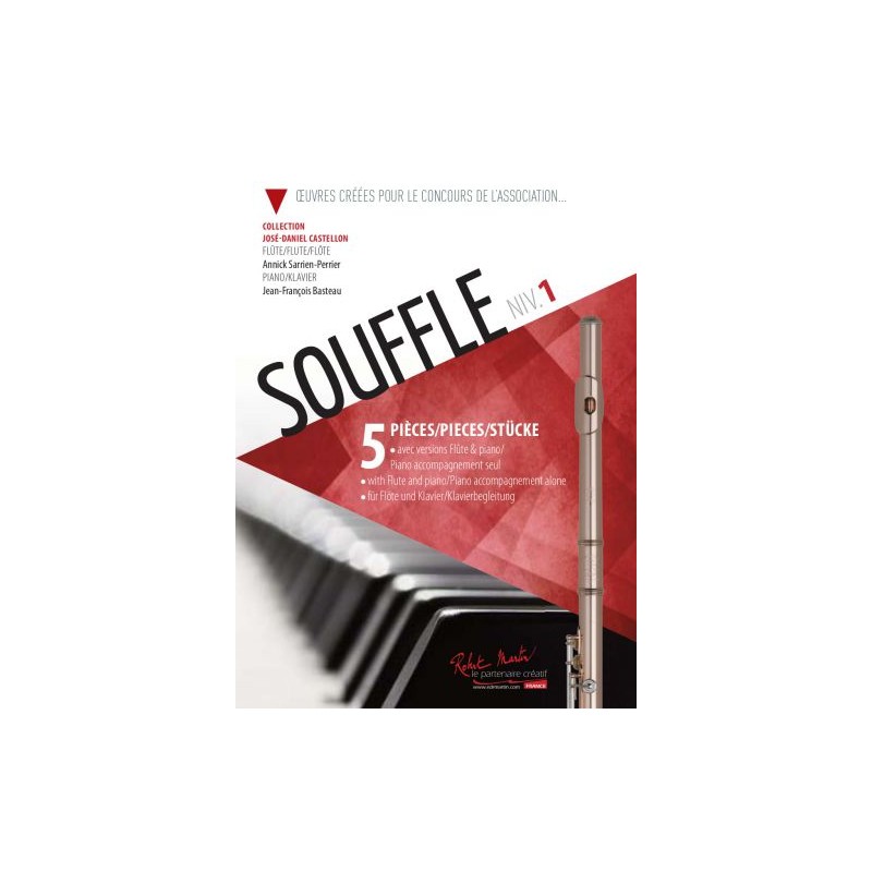 Partition SOUFFLE 1 pour flûte - Kiosque musique Avignon