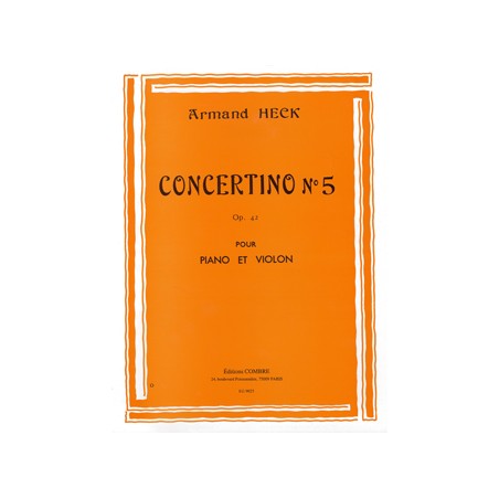 armand heck concertino n°5 partition