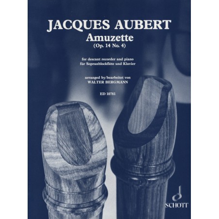 Partition Amuzette de Jacques AUBERT ED10781 - Kiosque musique Avignon