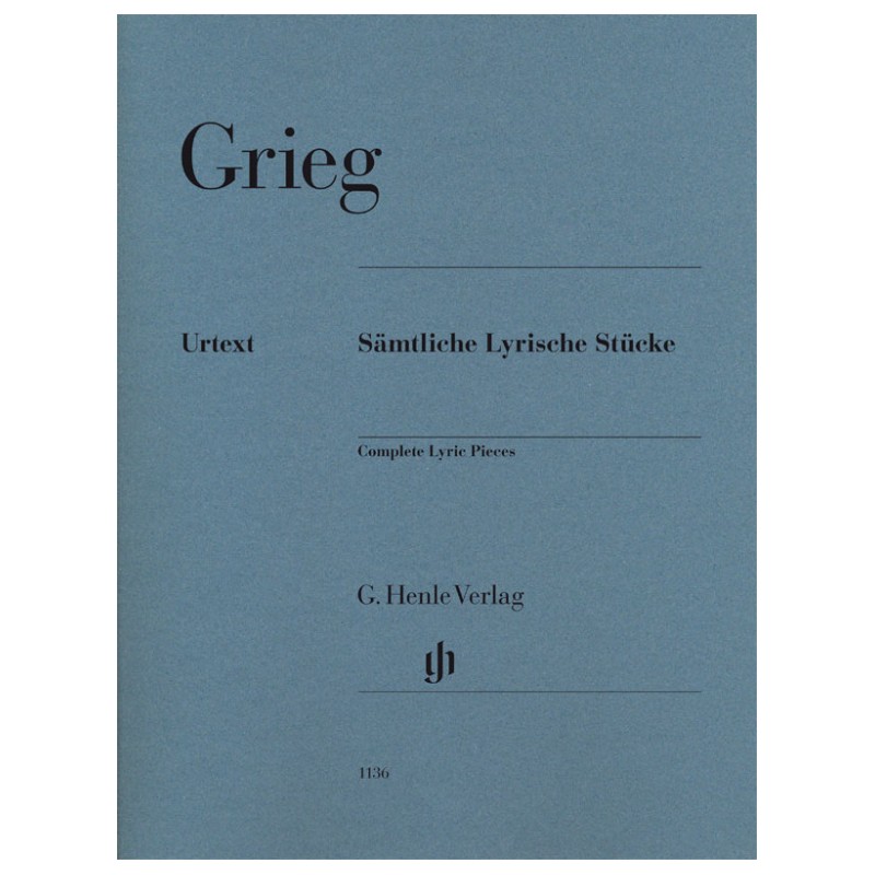 Partition Pieces Lyriques de Grieg - Kiosque musique Avignon