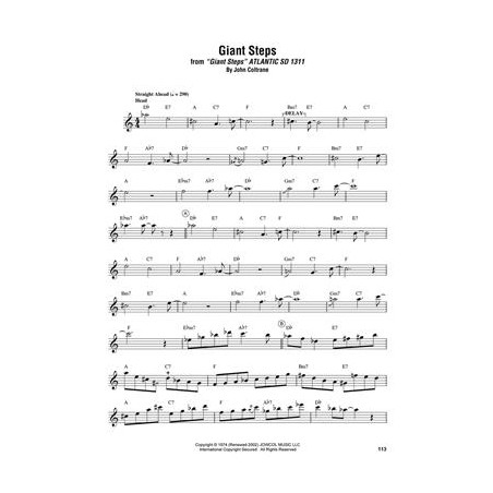 john coltrane omnibook partition