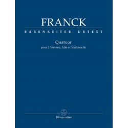 César Franck Quatuor à cordes - Partition Urtext