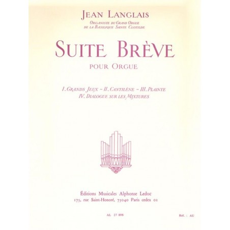 Jean langlais suite brève partition