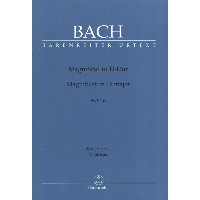 Bach Magnificat partition choeur et piano