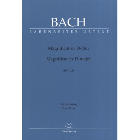 Bach Magnificat partition choeur et piano