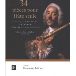 34 Pièces pour flûte seule - Partition