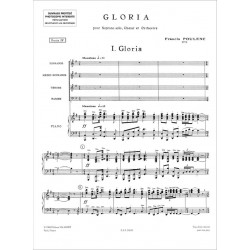 Francis Poulenc Gloria - Partition