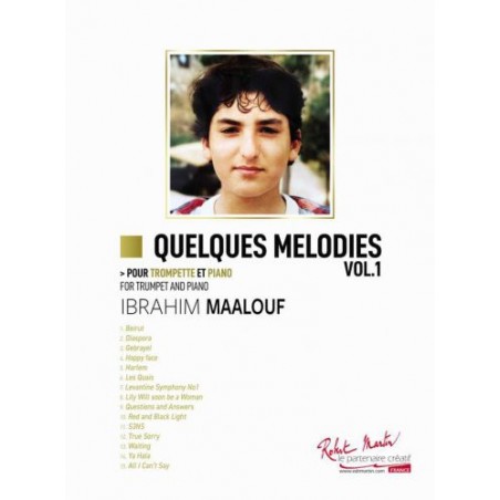 PARTITION TROMPETTE IBRAHIM MAALOUF QUELQUES MELODIES - KIOSQUE MUSIQUE AVIGNON