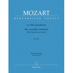 Mozart La finta giardiniera partition chant
