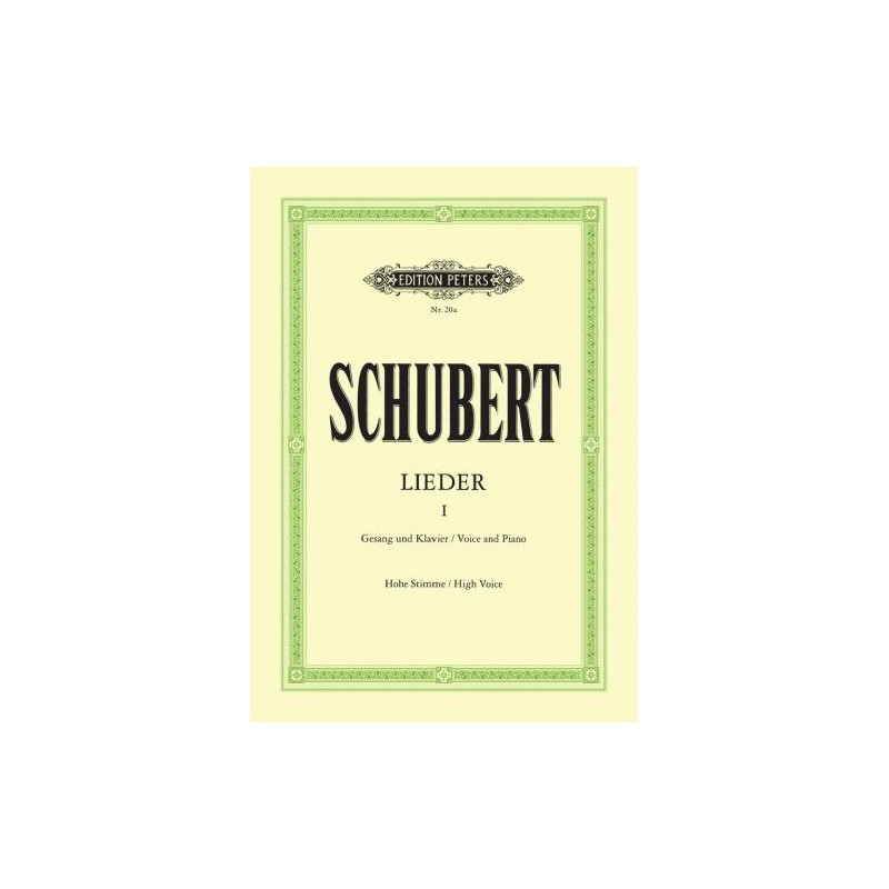 PARTITION LIEDER DE SCHUBERT SOPRANO - KIOSQUE MUSIQUE AVIGNON