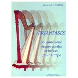 BERNARD ANDRES FRIANDISES - 76 ETUDES FACILES HARPE C06164