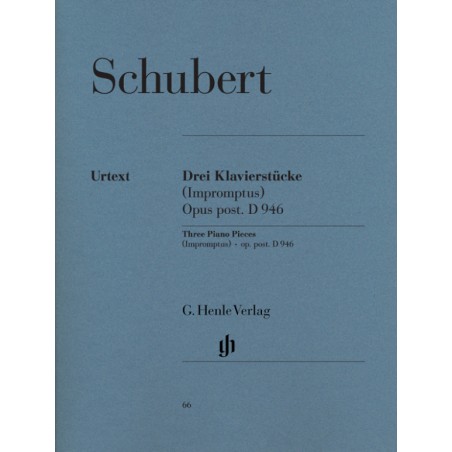 PARTITION PIANO SCHUBERT D946 - KIOSQUE MUSIQUE