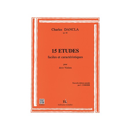 Charles Dancla Etudes faciles et caractéristiques - Partition 2 violons