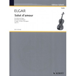 salut d'amour partition violon