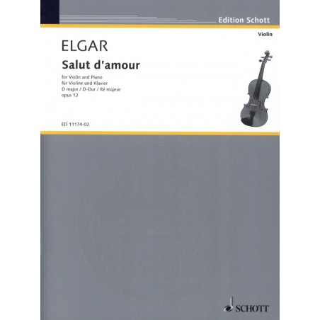 salut d'amour partition violon