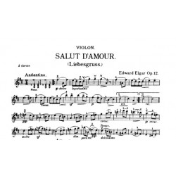 salut d'amour partition violon
