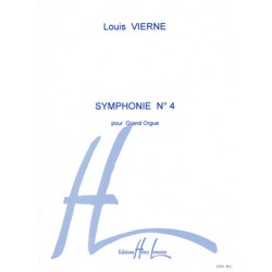 PARTITION ORGUE LOUIS VIERNE SYMPHONIE N°4 - KIOSQUE MUSIQUE AVIGNON