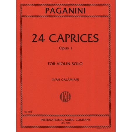 PARTITION VIOLON PAGANINI CAPRICES - KIOSQUE MUSIQUE AVIGNON