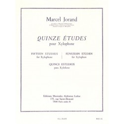 marcel jorand 15 études xylophone partition