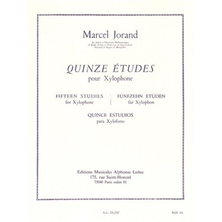marcel jorand 15 études xylophone partition