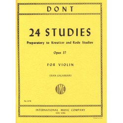 Partition 24 Etudes de Dont pour violon